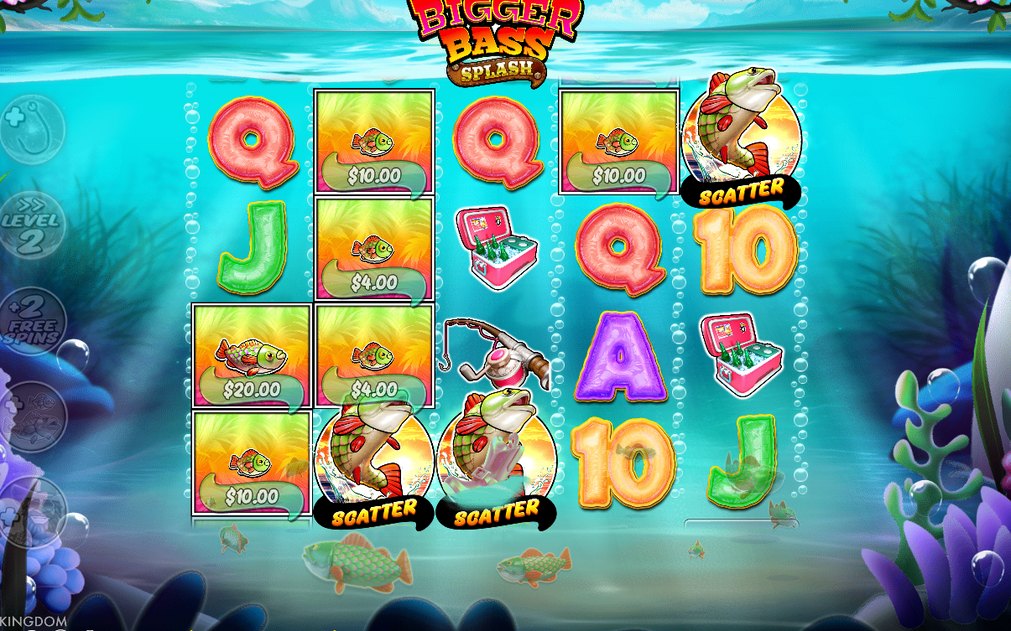 Wild-fiskaren samlar penningvärden under Free Spins